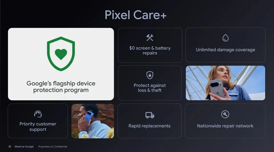 Google ra mắt gói bảo hành mới Pixel Care+
