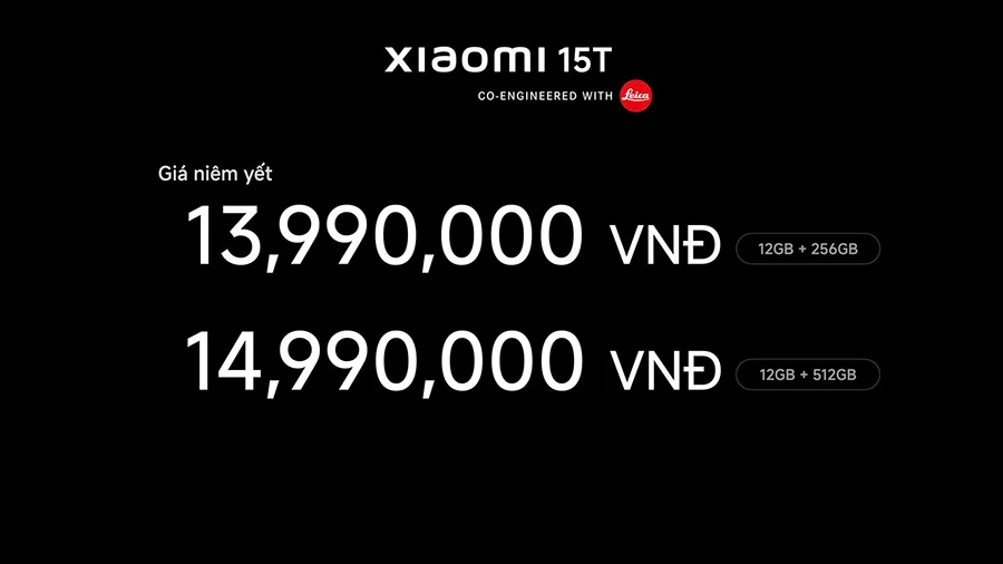Xiaomi 15T và 15T Pro có mặt tại Việt Nam