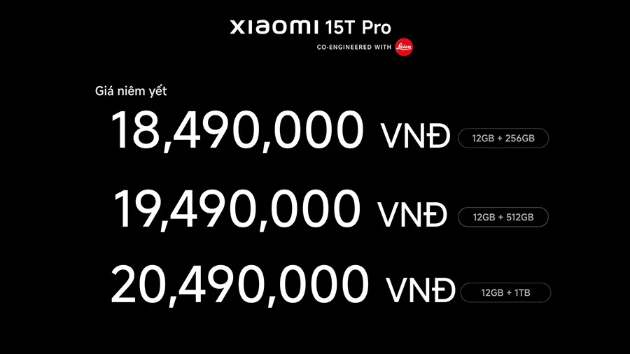 Xiaomi 15T và 15T Pro có mặt tại Việt Nam