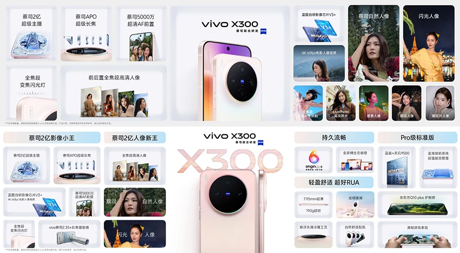 Vivo X300 và X300 Pro ra mắt tại Trung Quốc
