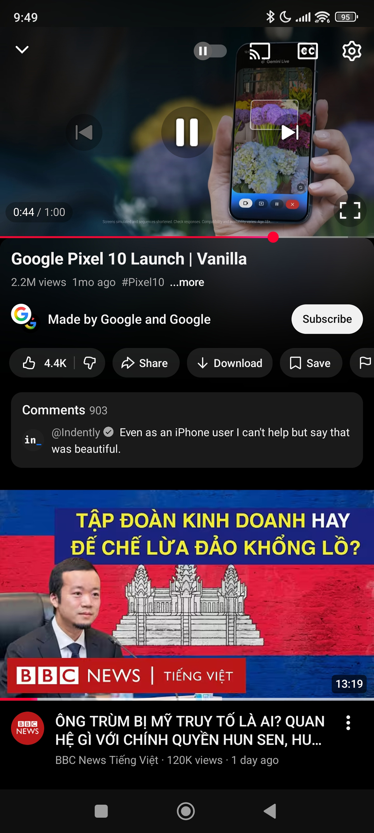 YouTube thay đổi giao diện trên Android và iOS