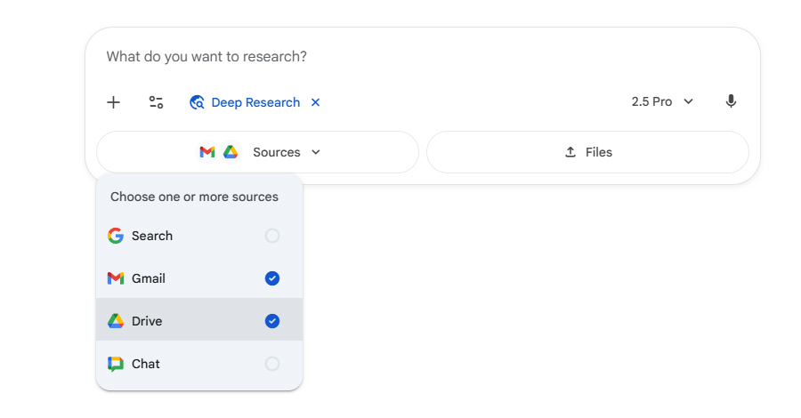 Google tích hợp Deep Research toàn diện với Workspace